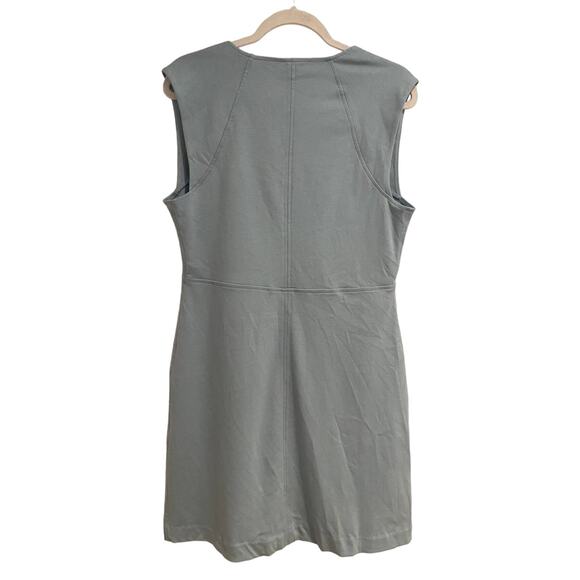 Everlane The 90's Cap Sleeve Cotton Mini Dress in Blue size L nwt - Picture 3 of 5